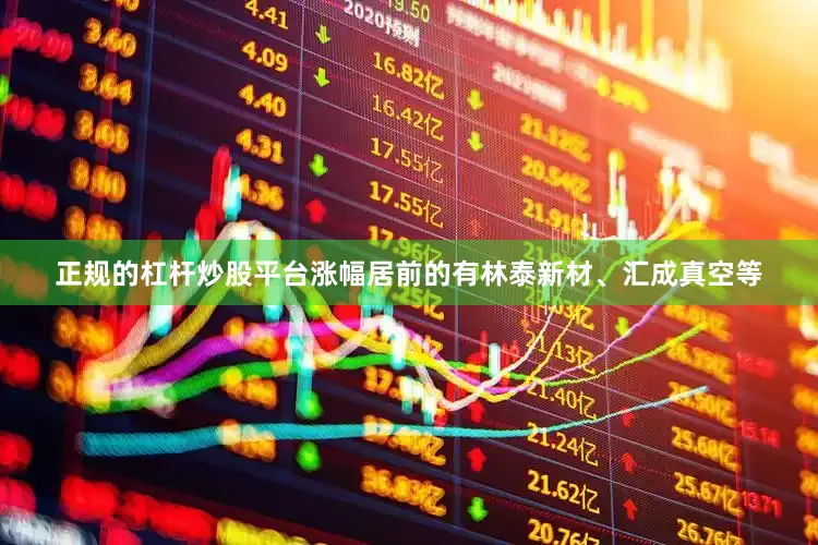 正规的杠杆炒股平台涨幅居前的有林泰新材、汇成真空等